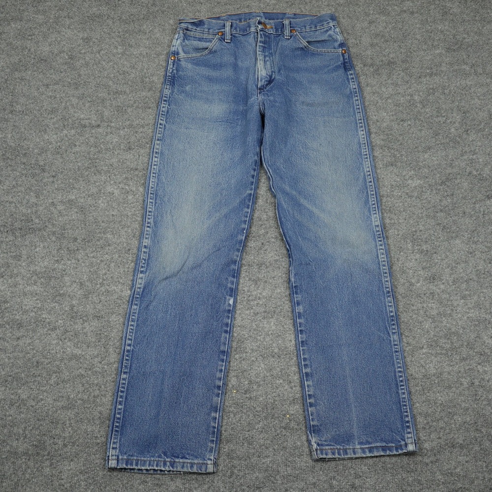 Wrangler 13MWZ Jeans Mens 31x30 Blue Cowboy Cut Original Fit Straight Leg Denim